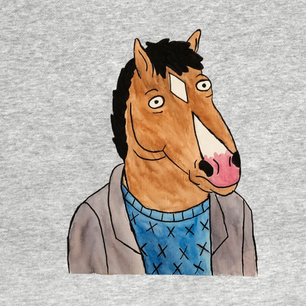 BoJack Horseman Watercolor by artbyliv